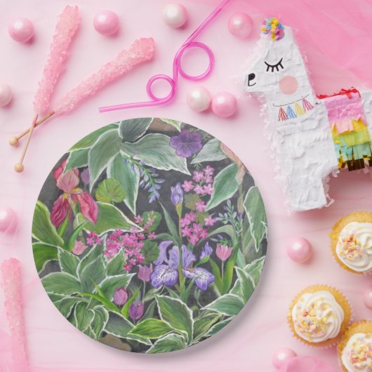Iris Garden Paper Bord (Feest)