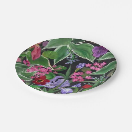 Iris Garden Paper Bord (Gekanteld)