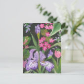 Iris Garden Post Kaart (Staand voorkant)