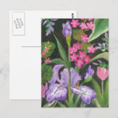 Iris Garden Post Kaart (Voorkant / Achterkant)