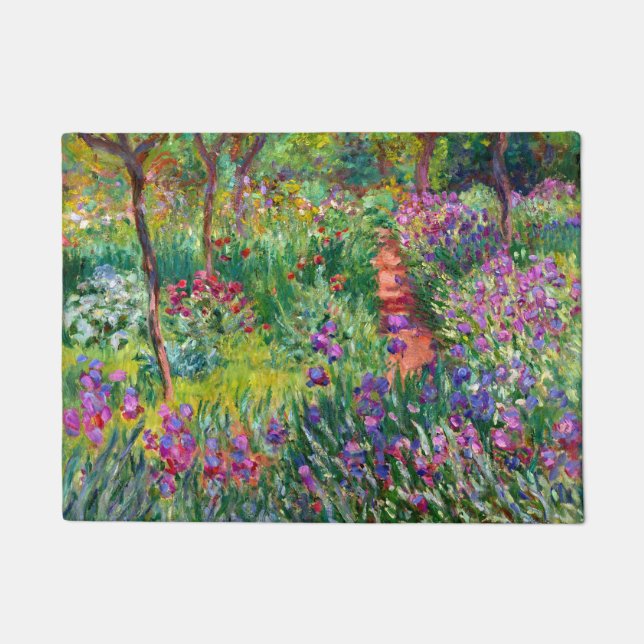 Iris Garden van Giverny Monet Fine Art Deurmat (Voorkant)