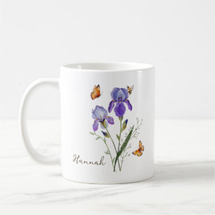 Iris Geboortemaand Bloem Koffiemok