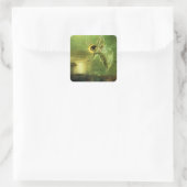 Iris, geest van de nacht vierkante sticker (Tas)