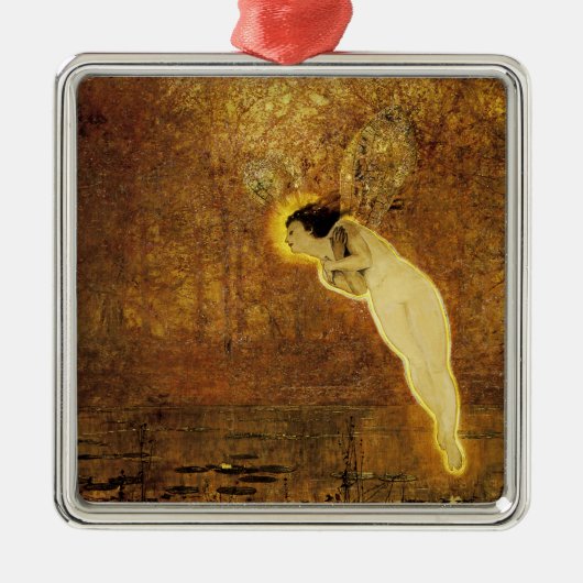 Iris, geest van de Regenboog Metalen Ornament (Voorkant)