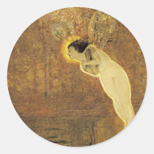 Iris, geest van de Regenboog Ronde Sticker (Voorkant)