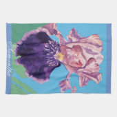 Iris gekaarde Waterverf Kloof Theedoek (Horizontaal)