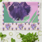 Iris gekaarde Waterverf Kloof Theedoek (Gevouwen)