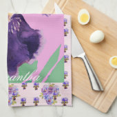 Iris gekaarde Waterverf Kloof Theedoek (Quarter Fold)