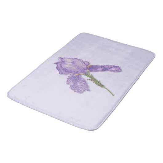 Iris, gekookte Paarse Iris Badmat (Gekanteld)