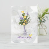 Iris & gele rozen denken aan jou (Staand voorkant)