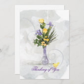 Iris & gele rozen denken aan jou (Voorkant / Achterkant)