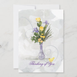 Iris & gele rozen denken aan jou