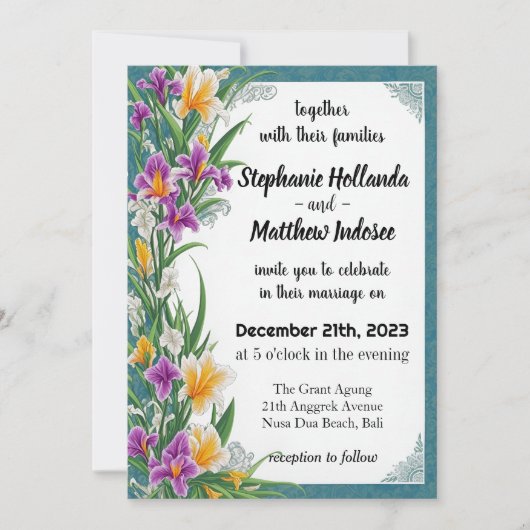 Iris Geloof Wijsheid Eeuwige Liefde Loyaliteit Ver Kaart (Voorkant)