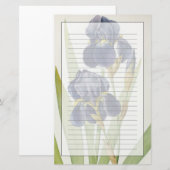 Iris Germanica uit "Les Liliacees", 1805 Briefpapier (Voorkant / Achterkant)