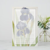 Iris Germanica uit "Les Liliacees", 1805 Briefpapier (Staand voorkant)
