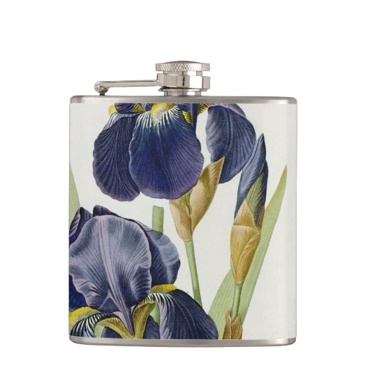 Iris Germanica uit "Les Liliacees", 1805 Heupfles (Voorkant)