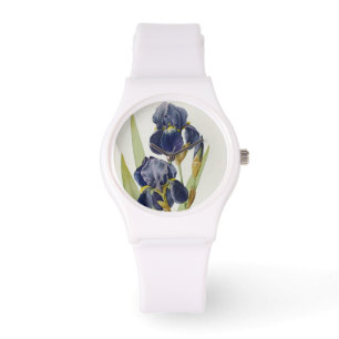 Iris Germanica uit "Les Liliacees", 1805 Horloge
