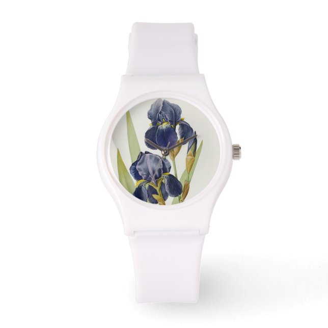 Iris Germanica uit "Les Liliacees", 1805 Horloge (Voorkant)