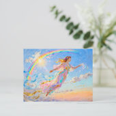 Iris Goddess of the Rainbow from Greek Mythology Briefkaart (Staand voorkant)
