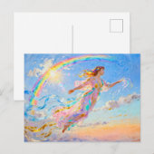 Iris Goddess of the Rainbow from Greek Mythology Briefkaart (Voorkant / Achterkant)