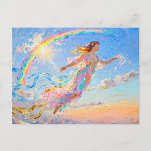 Iris Goddess of the Rainbow from Greek Mythology Briefkaart (Voorkant)