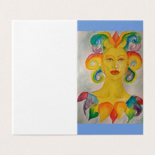 Iris, godin van de regenboog kaart (Buitenkant ongevouwen)