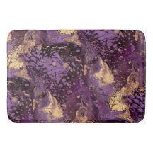 Iris Gold Ink Swirl: