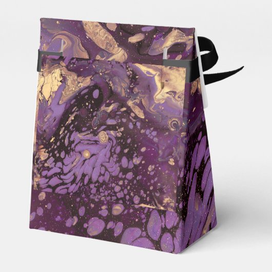 Iris Gold Ink Swirl: Bedankdoosjes (Achterkant)