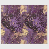 Iris Gold Ink Swirl: Cadeaupapier (Vlak)