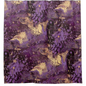 Iris Gold Ink Swirl: Douchegordijn (Voorkant)