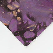 Iris Gold Ink Swirl: Fleece Deken (Hoek)