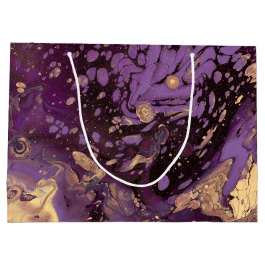 Iris Gold Ink Swirl: Groot Cadeauzakje (Achterkant)