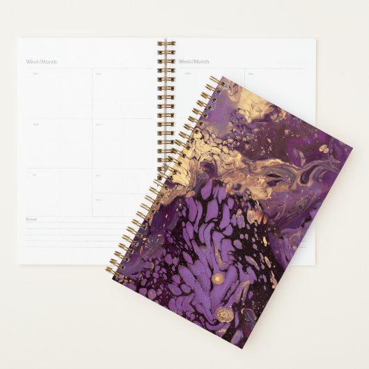 iris gold ink swirl : planner (Display)