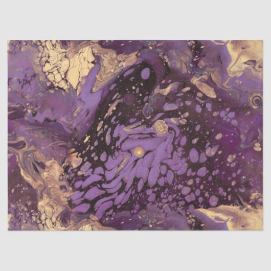 Iris Gold Ink Swirl: Tissuepapier (Voorkant)