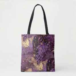 Iris Gold Ink Swirl: Tote Bag