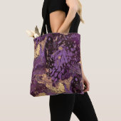 Iris Gold Ink Swirl: Tote Bag (Dichtbij)