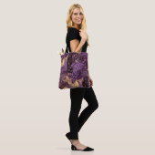 Iris Gold Ink Swirl: Tote Bag (Op model)