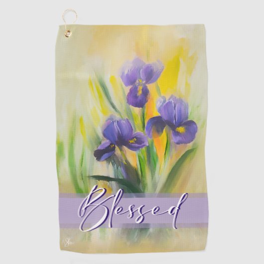 Iris Golfhanddoek (Voorkant)