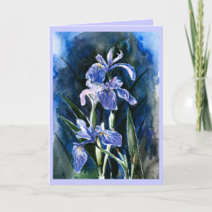 Iris Greetings Card Kaart