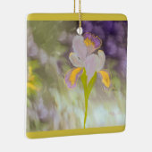 Iris hangende schat (Pear Green) Keramisch Ornament (Rechts)