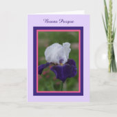 Iris Happy Easter in Italian Buona Pasqua Feestdagen Kaart (Voorkant)