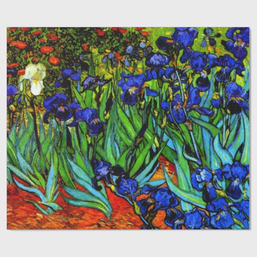 Iris, het beroemde bloemenschilderij van Van Gogh Cadeaupapier (Vlak)