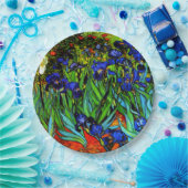 Iris, het beroemde bloemenschilderij van Van Gogh Papieren Bordje (Feest)