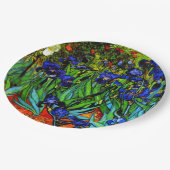 Iris, het beroemde bloemenschilderij van Van Gogh Papieren Bordje (Gekanteld)