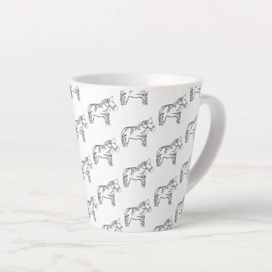 Iris Horse Latte Mok (Rechterhoek)