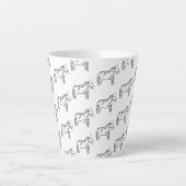 Iris Horse Latte Mok (Voorkant)