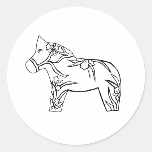 Iris Horse Sticker (Voorkant)