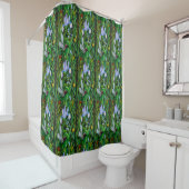 Iris Hummingbird Shower Curtain Douchegordijn (In situ)