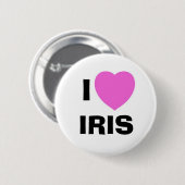 IRIS, I RONDE BUTTON 5,7 CM (Voorkant /achterkant)