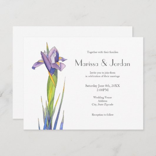 Iris II Kaart (Voorkant / Achterkant)